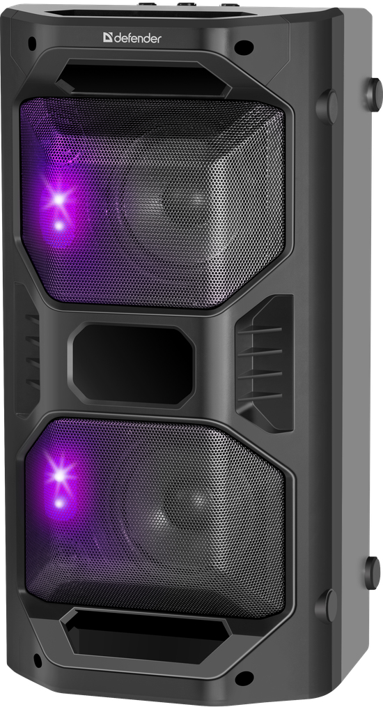 Pikkukuva 4 / 9: Defender Rage Kannettava stereokaiutin Musta 50 W