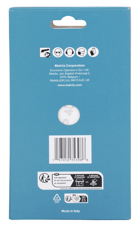 Makita E-23422 slibeskive Træ, Metal Slibeblad