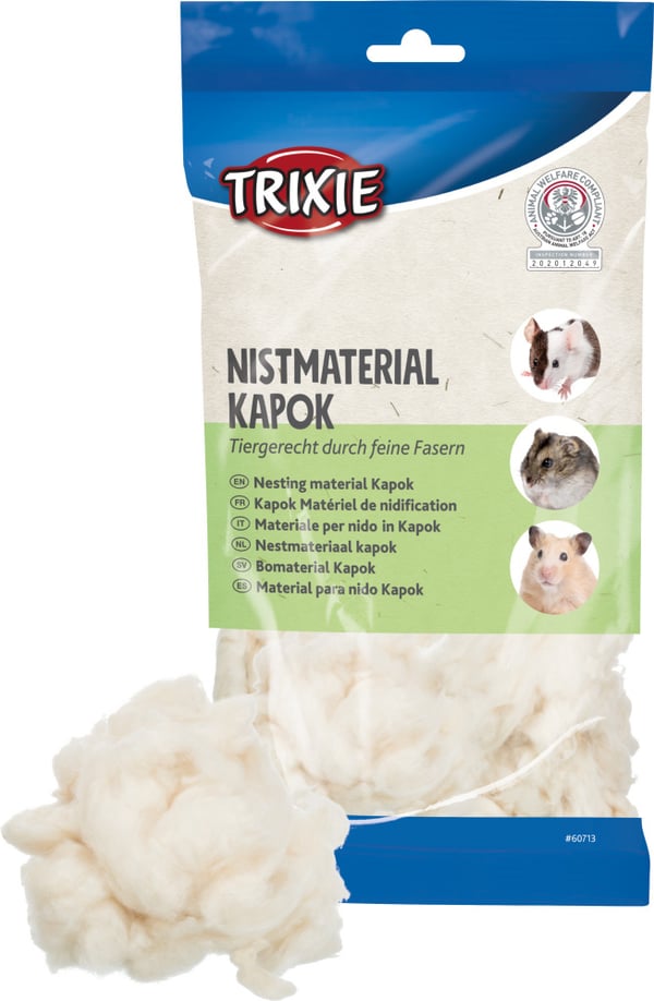 TRIXIE 60713 strö för smådjur Kapock 40 g