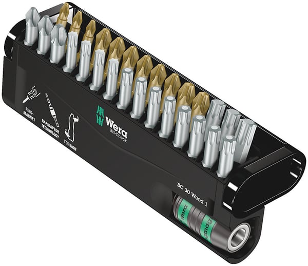 Wera Bit-Check 30 Wood 1 skruetrækker bit 30 stk