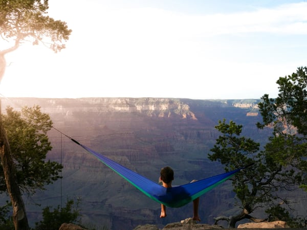 Miniatyrbild 6 av 12: AMAZONAS Adventure Hammock Upphängningsbar hängmatta 1 personer Nylon, Ripstop Blå, Mintfärgad