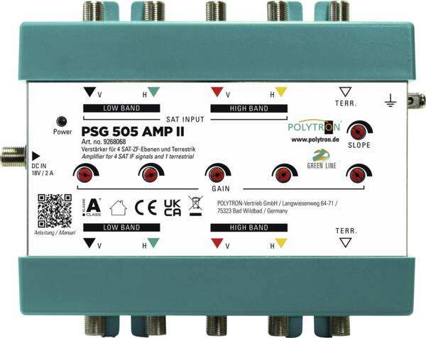 POLYTRON PSG 505 AMP II Antenneforstærker Sølv Metal 150 mm