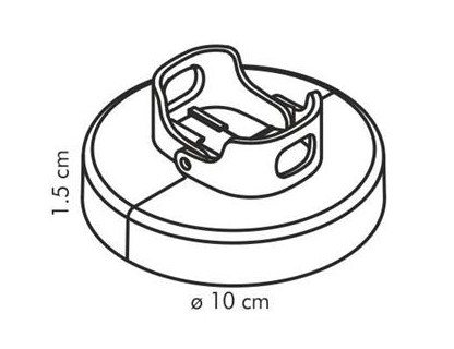 Tescoma 420585 hamburger presse Rød Plast