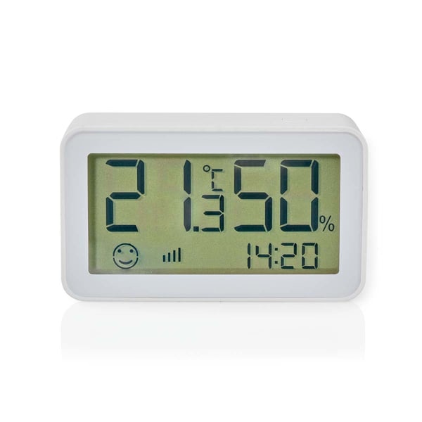 Miniatyrbillede 1 af 10: Nedis ZBSC30WT digital vejrstation Hvid LCD Batteri