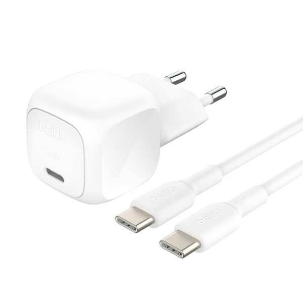 Belkin WCA009KQ1MWH-B6 mobiililaitteen laturi Universaali Valkoinen AC Pikalataus Sisätila Belkin WCA009KQ1MWH-B6 mobiililaitteen laturi Universaali Valkoinen AC Pikalataus Sisätila