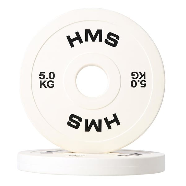 HMS Fitness CBRS50 2 stk Olympic Gummibelagt vægtskive