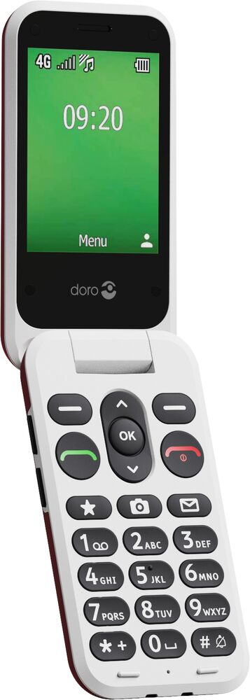 Miniatyrbillede 8 af 9: Doro Leva E22 7,11 cm (2.8") 127,8 g Rød, Hvid Feature telefon