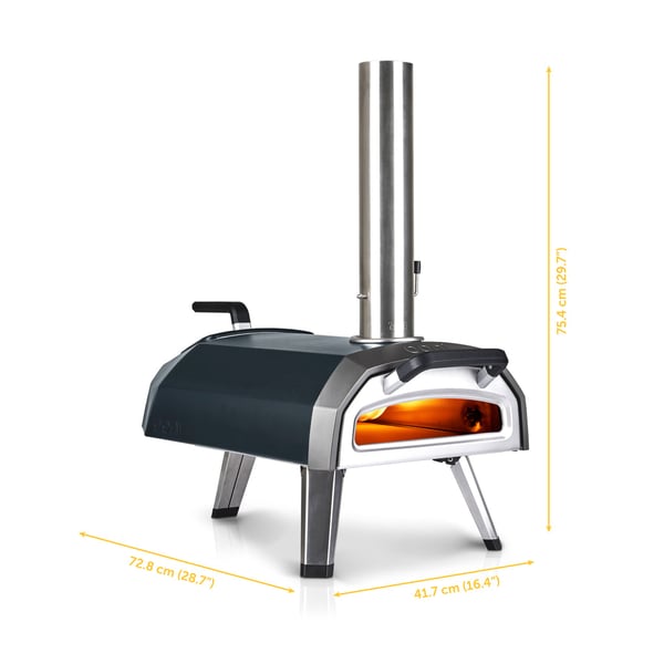 Miniatyrbillede 10 af 14: Ooni Karu 2 pizza fremstiller & ovn 1 pizza(er) Sort, Rustfrit stål