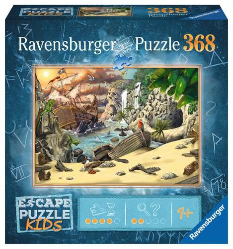 Miniatyrbillede 1 af 2: Ravensburger Escape Kids Pirates Kontur puslespil 368 stk
