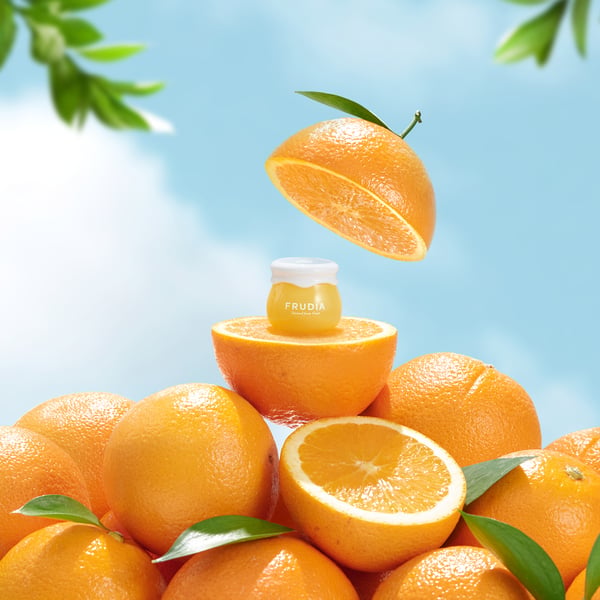 Miniatyrbillede 2 af 3: FRUDIA Citrus Brightening Cream – Mini Dag- og natcreme 10 ml