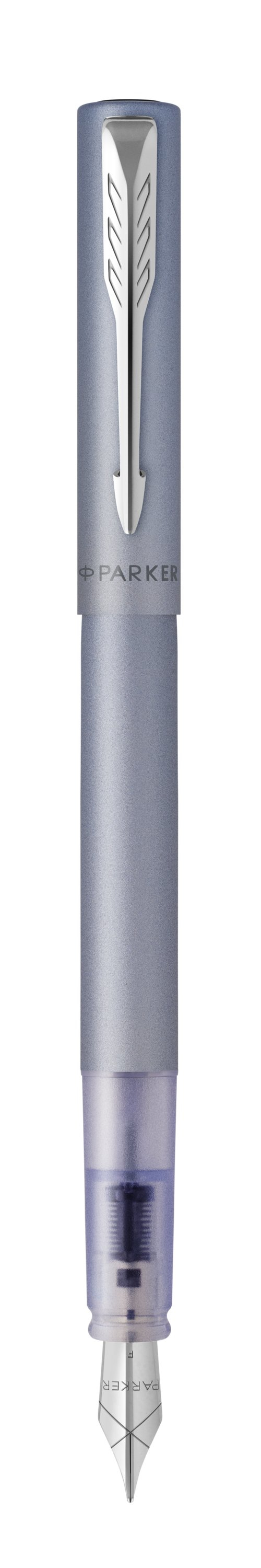 Parker Vector XL reservoarpennor Påfyllning med bläckpatronssystem Silver 1 styck