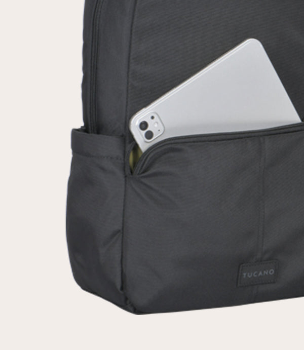 Miniatyrbild 9 av 10: Tucano BACKPACK LAPTOP 15.6 MACBOOK ACCS ryggsäckar Svart Återvunnen polyetentereftalat (rPET)