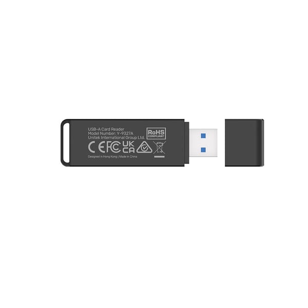 UNITEK Y-9327A kortinlukija USB 3.2 Gen 1 (3.1 Gen 1) Type-A Musta