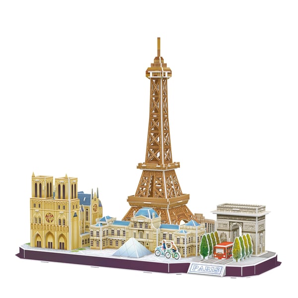 Miniatyrbild 3 av 3: CubicFun MC254h 3D-pussel 114 styck Byggnader
