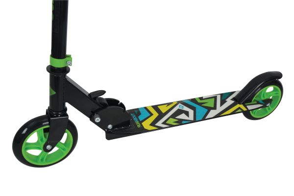 Miniatyrbillede 2 af 10: Schildkröt Funsports RunAbout Ungdom Klassisk scooter Sort, Grøn