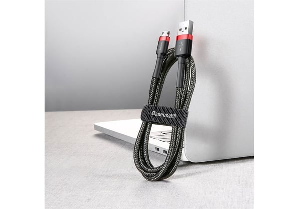 Baseus Cafule USB-kablar 2 m USB A Micro-USB A Svart, Röd