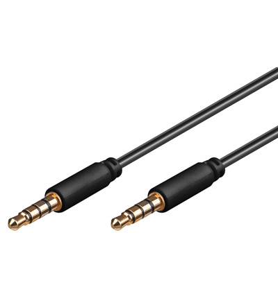 Goobay AVK 182-0300 mini lydkabel 3 m 3.5mm Sort