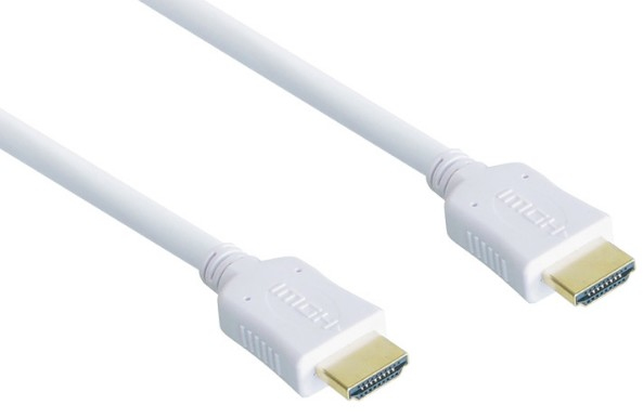 Alcasa 5m, HDMI HDMI-kabel HDMI Type A (Standard) Hvid