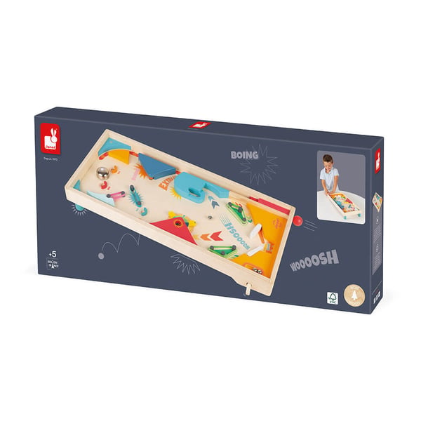 Miniatyrbild 13 av 13: JANOD Wooden pinball