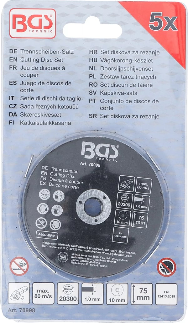 Pikkukuva 4 / 4: BGS technic Cutting Disc Set