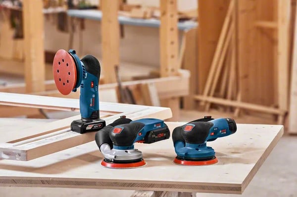 Miniatyrbillede 2 af 6: Bosch GEX 18V-125 PROFESSIONAL Excentersliber 10000 rpm 20000 OPM Sort, Blå, Grå