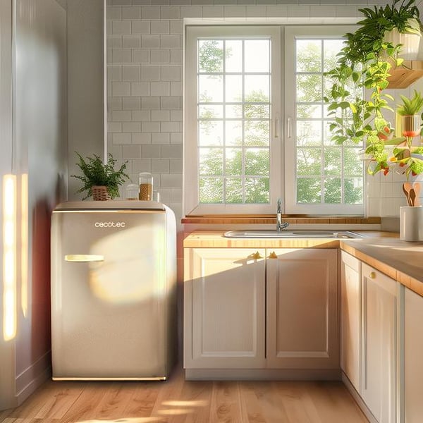 Cecotec Bolero CoolMarket TT Origin 110 kombi-køleskab Fritstående 110 L Beige