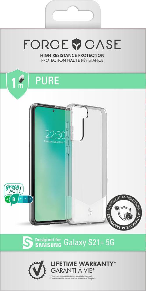 Bigben Connected FCPUREGS21PT matkapuhelimen suojakotelo 17 cm (6.7") Suojus Läpinäkyvä