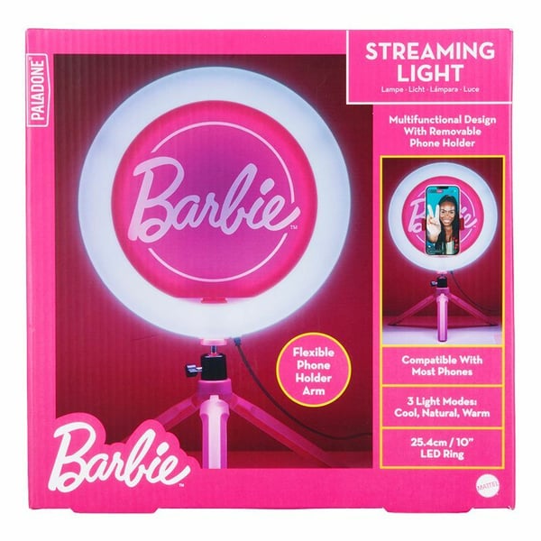 Miniatyrbild 2 av 5: Paladone Barbie Streaming Light With Filled Centre ljusringar LED