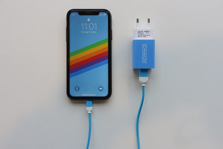Pikkukuva 2 / 4: Schwaiger LAD300B 511 mobiililaitteen laturi Kuulokkeet, Älypuhelin, Tabletti Sininen, Valkoinen AC Sisätila