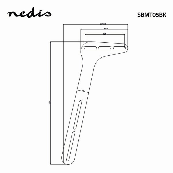 Nedis SBMT05BK asennussarja Musta