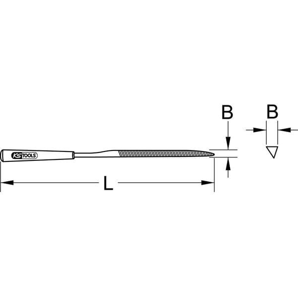 KS Tools 140.3057 fil & rasp