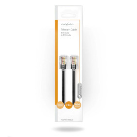 Nedis TCGB90100BK20 telefonkabel 2 m Sort