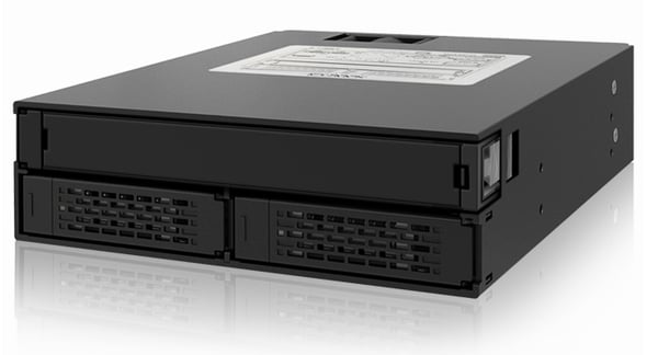 Miniatyrbild 1 av 6: Icy Dock MB994IPO-3SB drive bay-paneler 2x 2,5" Fack för datalagringsenhet Svart