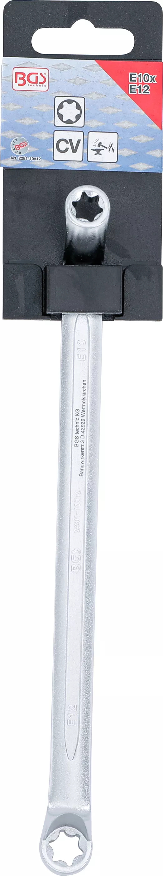 Miniatyrbild 2 av 5: BGS technic Double Ring Spanner with E-Type Ring Heads