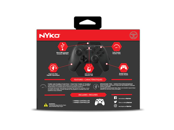 Nyko Prime Controller for Nintendo Switch Sort USB Gamepad