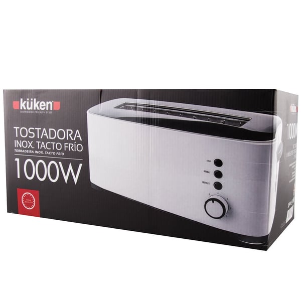 Miniatyrbild 2 av 4: Küken 33619 brödrostar 7 2 skivor 1000 W Vit