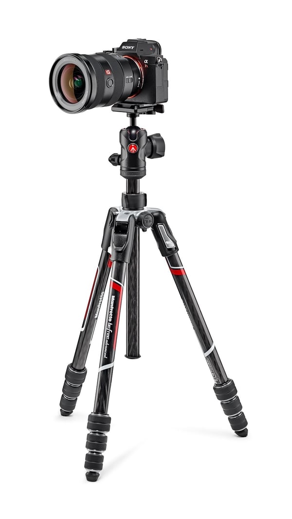 Miniatyrbild 3 av 12: Manfrotto MKBFRTC4-BH stativ Handhållna videokamera 3 ben Svart, Silver