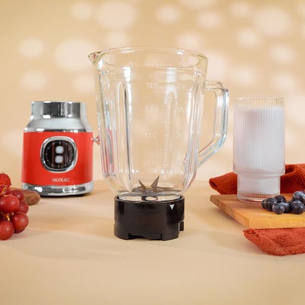 Miniatyrbillede 4 af 7: Cecotec RetroTwist 1 L Bordplade blender 800 W Rød