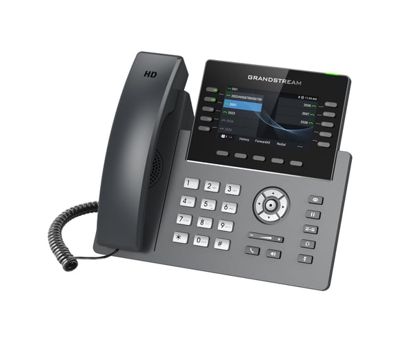 Miniatyrbild 3 av 3: Grandstream Networks GRP2615 IP-telefoner Svart, Grå 10 linjer TFT Wi-Fi