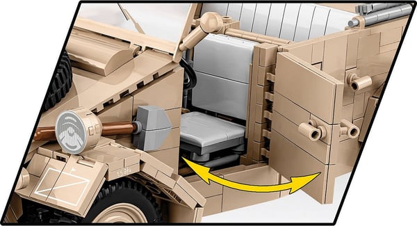 Miniatyrbillede 9 af 14: COBI Kübelwagen Personenkraftwagen Typ 82