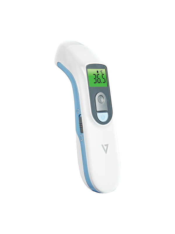 Miniatyrbild 3 av 6: V7 VIFRTM digitala febertermometrar Beröringsfri termometer Blå, Vit Universal Sensor