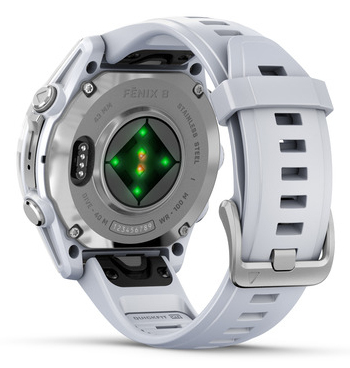 Pikkukuva 6 / 7: Garmin Fenix 8 3,3 cm (1.3") AMOLED 43 mm Digitaalinen 416 x 416 pikseliä Kosketusnäyttö Hopea Wi-Fi GPS (satelliitti)