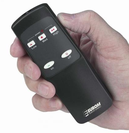 Pikkukuva 3 / 3: Euromac Golden 2000 Ultra RCD Musta 2000 W Infrapunasähkölämmitin