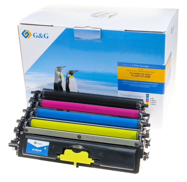 G&G 15014 tonerpatron 4 stk Kompatibel Sort, Blå, Magenta, Gul