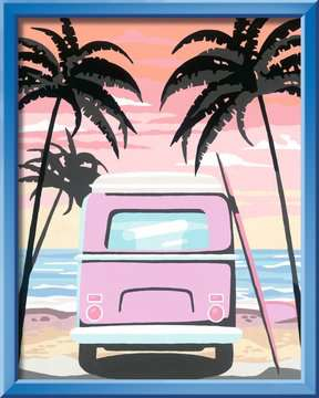 Pikkukuva 2 / 2: Ravensburger Beach Life Numerovärityspakkaus