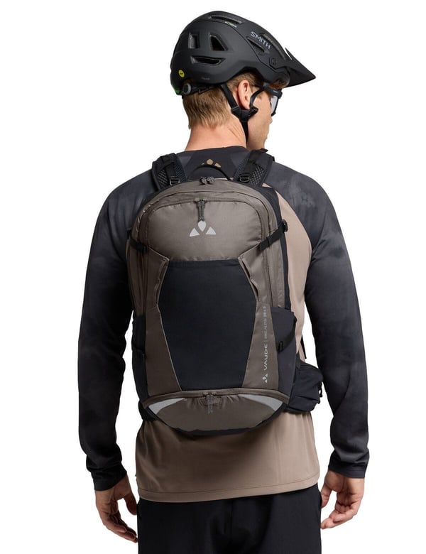 VAUDE Bike Alpin 28+5 rygsæk Sportsrygsæk Sort, Brun Polyamid, Polyurethan (PU), Polyester