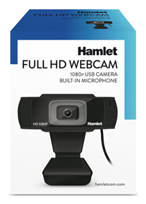Hamlet HWCAM1080-CX webbkameror 2 MP 1920 x 1080 pixlar USB Svart