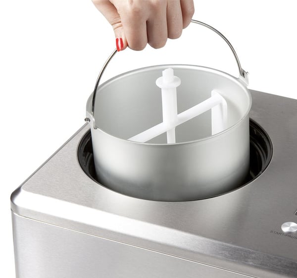 Miniatyrbillede 2 af 5: Domo DO9201I ismaskine Kompressor ismaskine 2 L 180 W Rustfrit stål