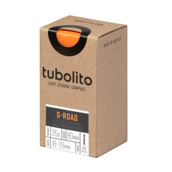 Tubolito S-Tubo-Road-700C innerslang till cykeldäck Schrader-ventil 18 - 28 mm