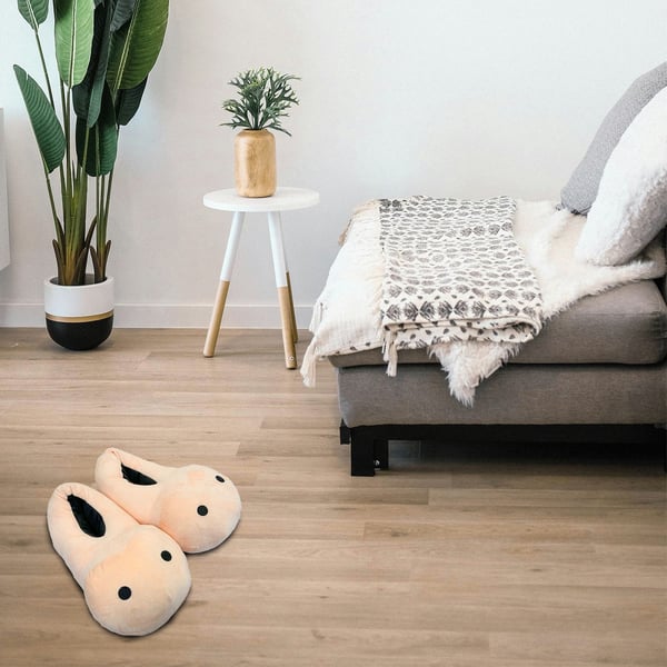 Miniatyrbillede 2 af 6: Mad Monkey 2000136 hjemmesko Lukket tøffel Unisex Beige